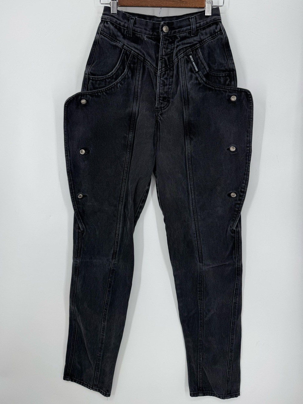 Rocky Mountain VINTAGE High-Waist 90's Black Women's Utility Jeans Size 29/9